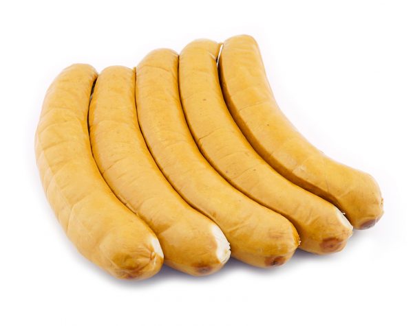 5er EM Currywurst vom Rind - ca. 650g/Pkg.